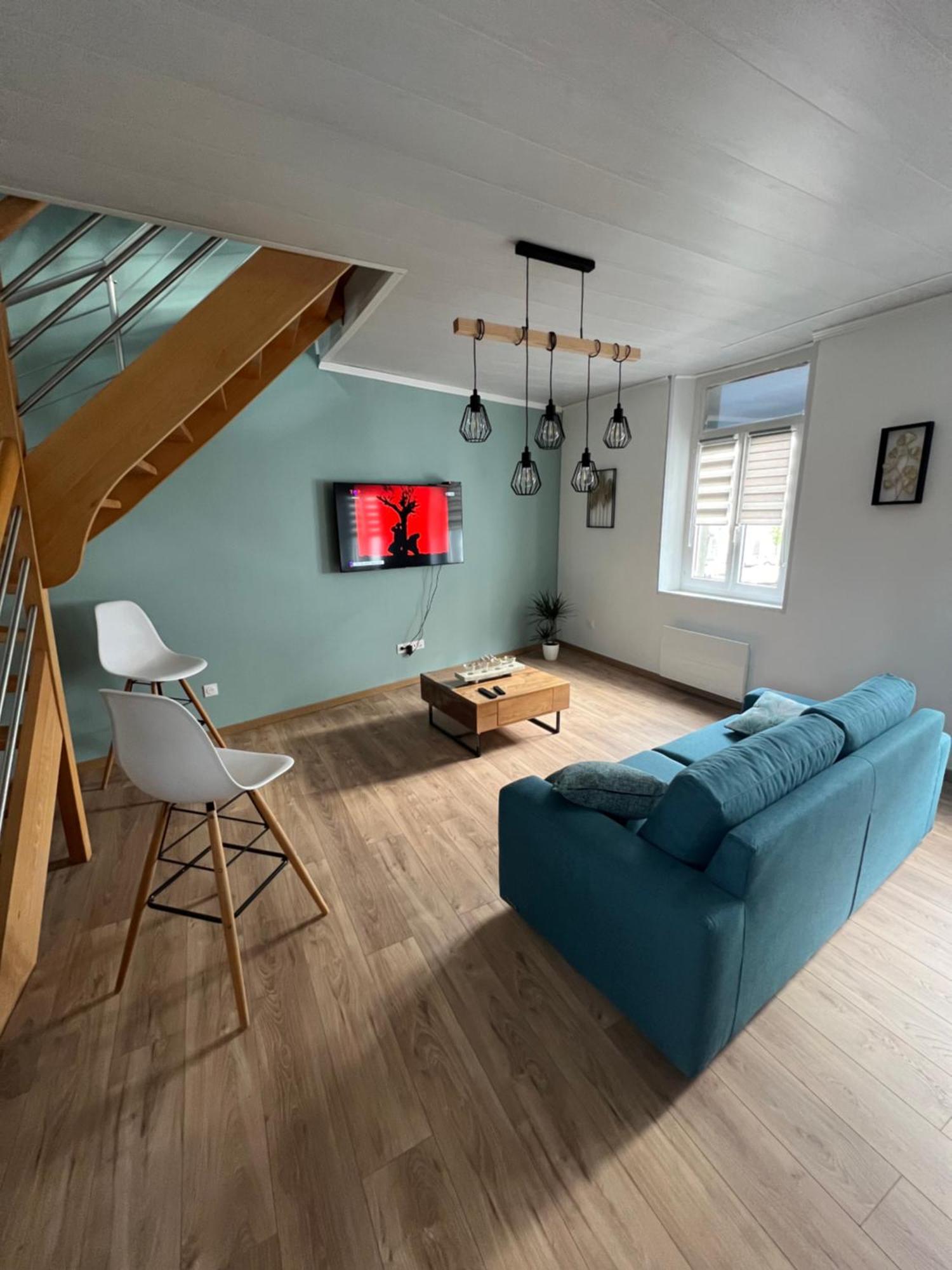 Au Petit Bonheur Appartement Étaples Buitenkant foto